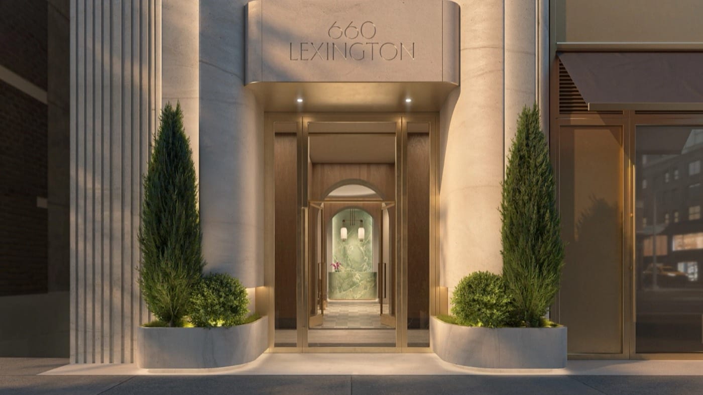 660 Lexington — Exterior arrival / street-level facade