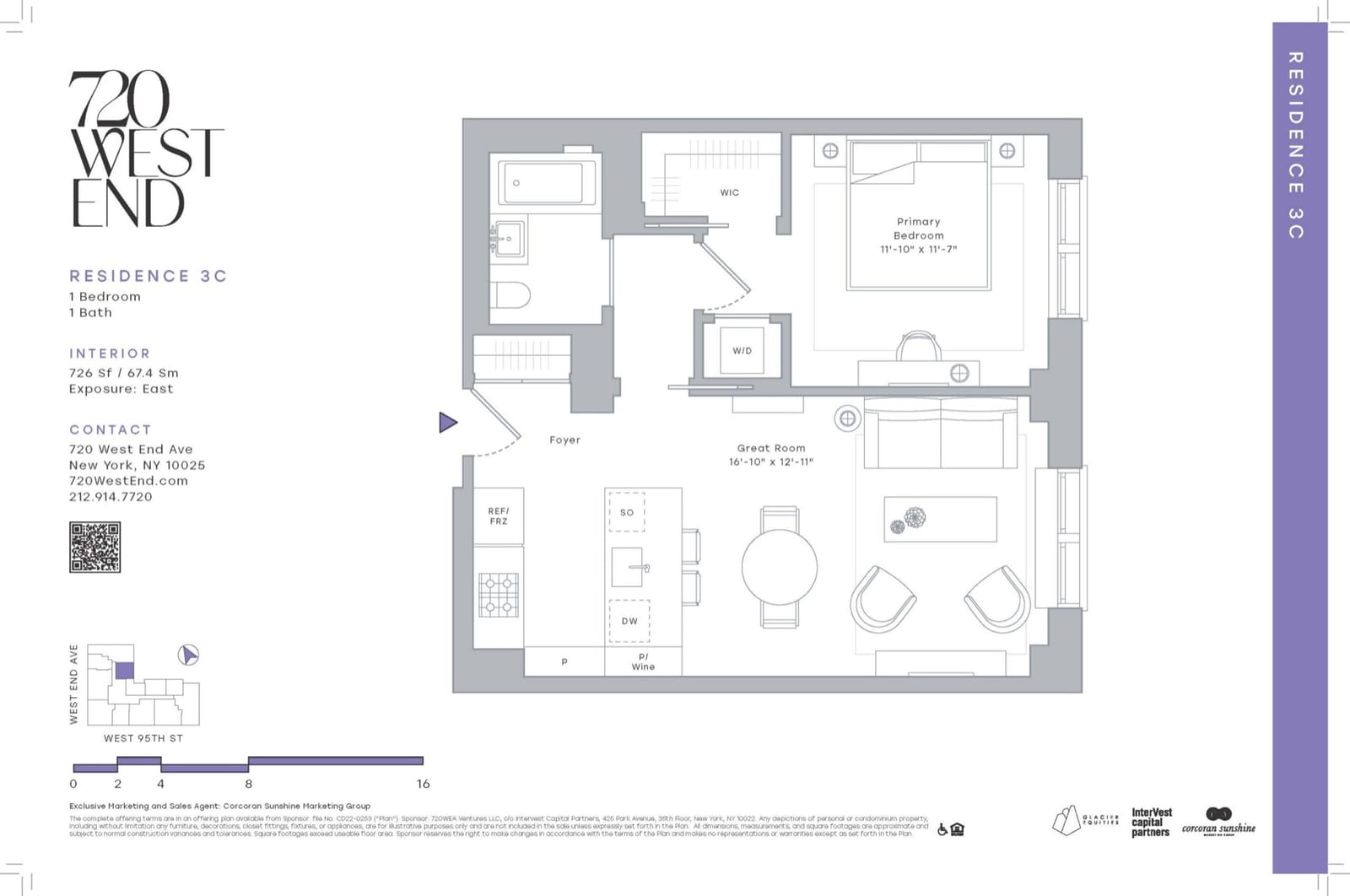 720 West End Avenue Residence 3C floor plan