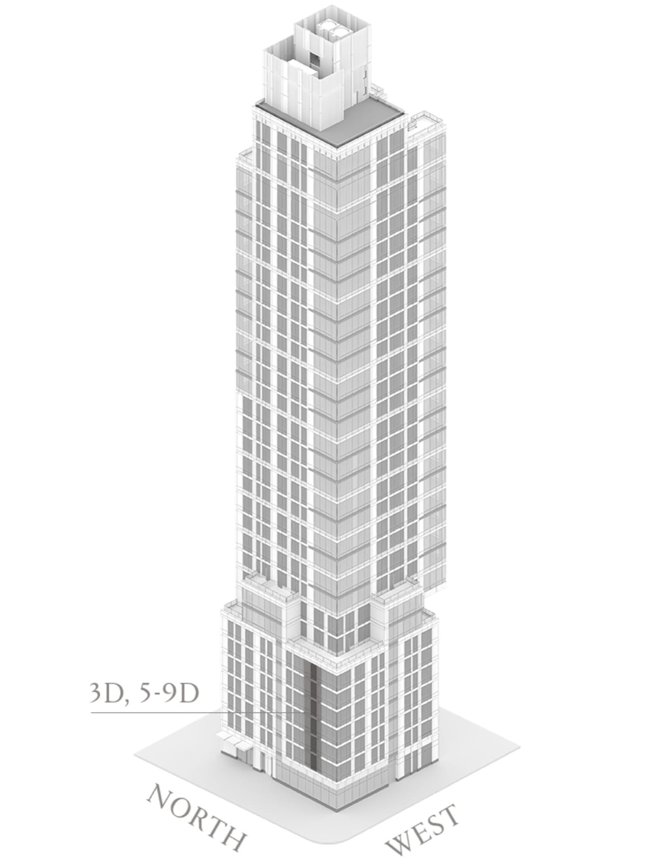 Eastlight Residence 3-5 / 9D (axonometric) floor plan