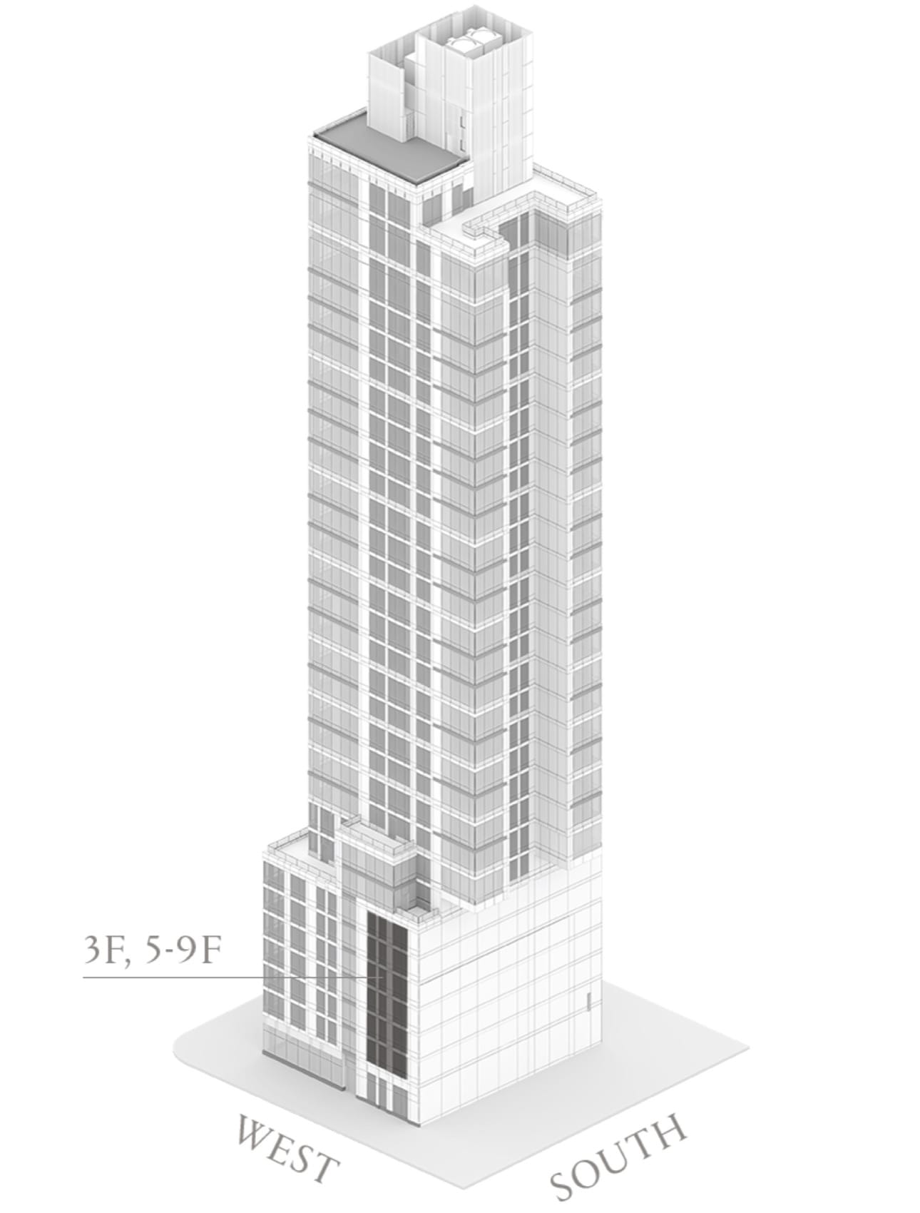 Eastlight Residence 3-5 / 9F (axonometric) floor plan