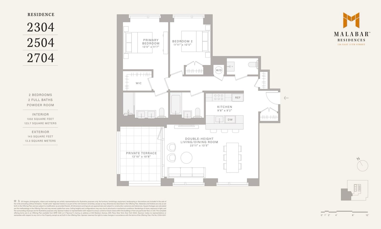 Malabar Residences Residences 2304–2504–2704 floor plan (PDF) floor plan