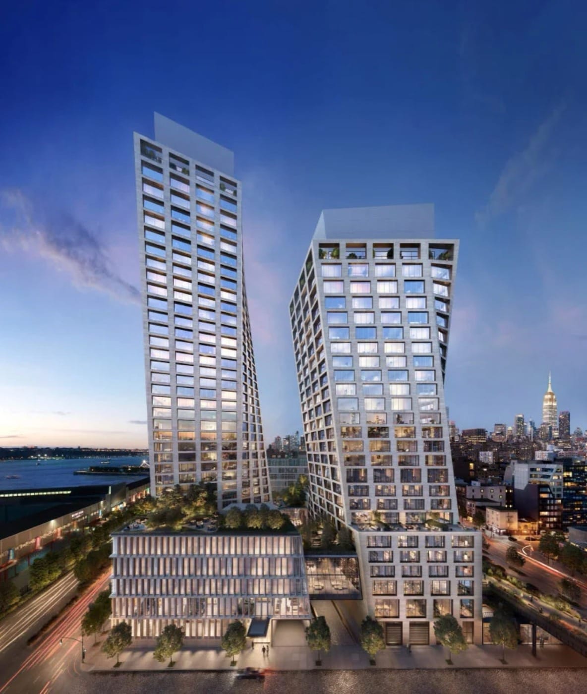 One High Line — Two-tower skyline view