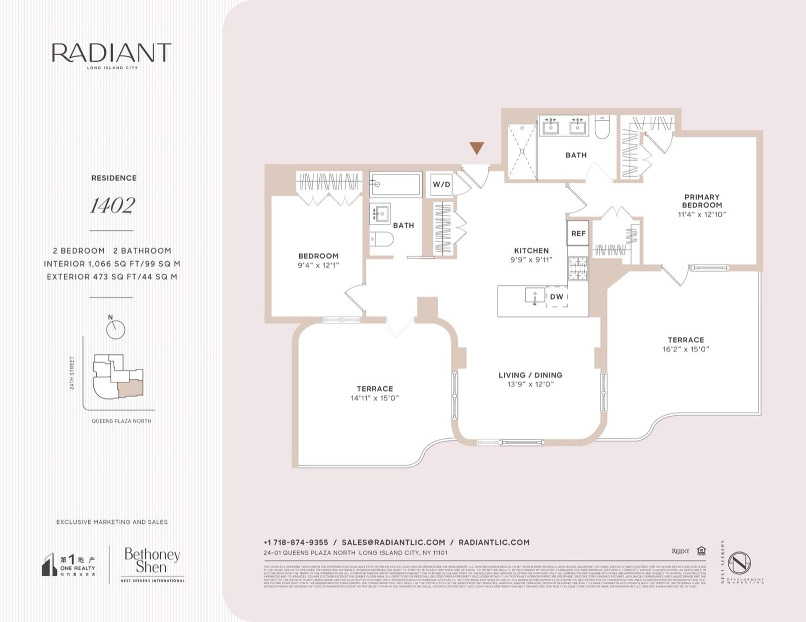 Radiant Residence 1402 floor plan floor plan