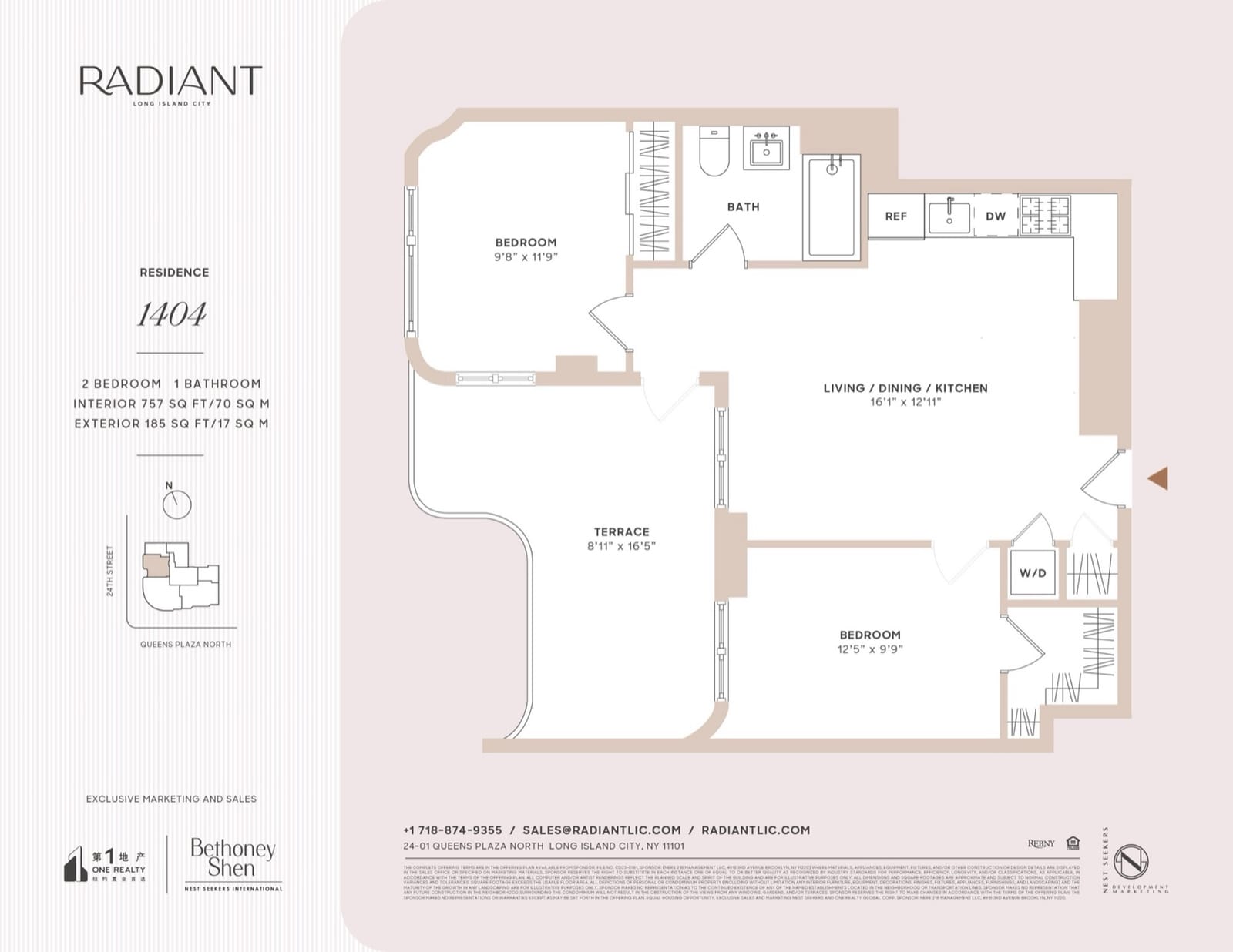 Radiant Residence 1404 floor plan floor plan