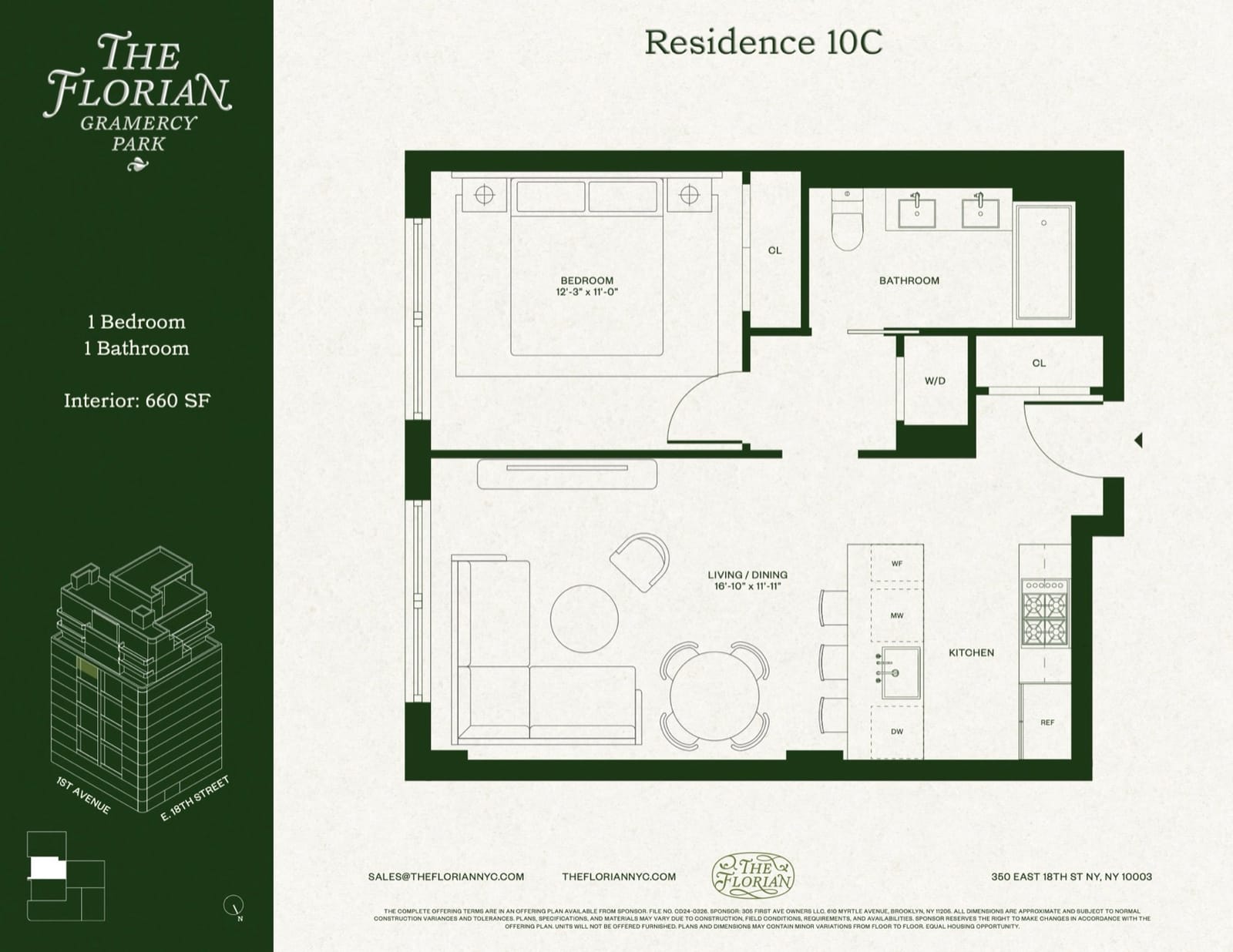 The Florian Residence 10C floor plan (PDF) floor plan